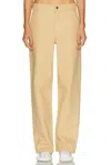 Sporty And Rich Srhwc Painters Trouser In Gold