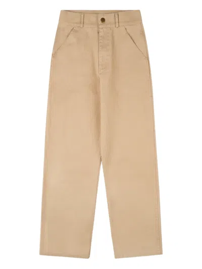 Sporty And Rich Srhwc Patch-pocket Trousers In Neutral