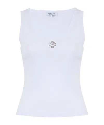 Sporty And Rich Srhwc Rib Tank In White