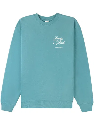 Sporty And Rich Stars Health Crew-neck Sweatshirt In Green