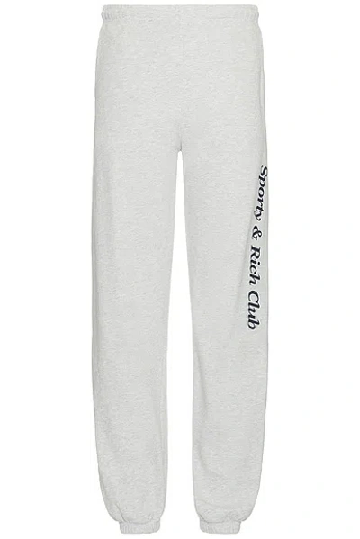 Sporty And Rich Starter Sweatpants In Heather Grey & Navy