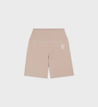 Sporty And Rich Stay Active Biker Short In Elephant/white