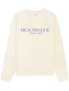 Sporty And Rich Stay Hydrated Health Club Sweatshirt In Neutrals
