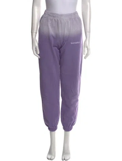 Pre-owned Sporty And Rich Straight Leg Pants In Purple