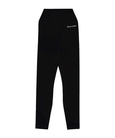 Sporty And Rich Straight-leg Casual Trousers In Black