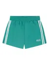 Sporty And Rich Stripe-detail Shorts In Green