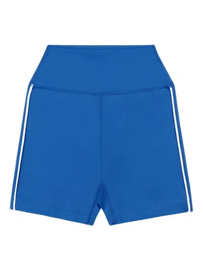 Sporty And Rich Stripe-detail Shorts In Blue