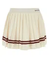 SPORTY AND RICH SPORTY & RICH STRIPE DETAILED PLEATED MINI SKIRT