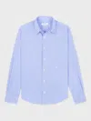 Sporty And Rich Striped Button-up Shirt In Blau