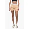 Sporty And Rich Striped Cassie Shorts With Logoed Elastic Band