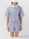 Sporty And Rich Sporty & Rich Src Cropped Shirt