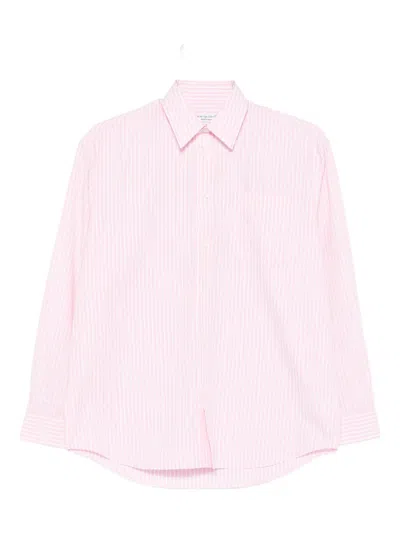 SPORTY AND RICH STRIPED COTTON SHIRT