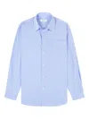 Sporty And Rich Striped Long-sleeve Shirt In Blue