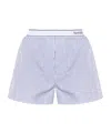 Sporty And Rich Sporty & Rich Serif Logo Boxer In White