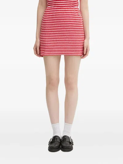 Sporty And Rich Striped Mini Straight Skirt In Multi
