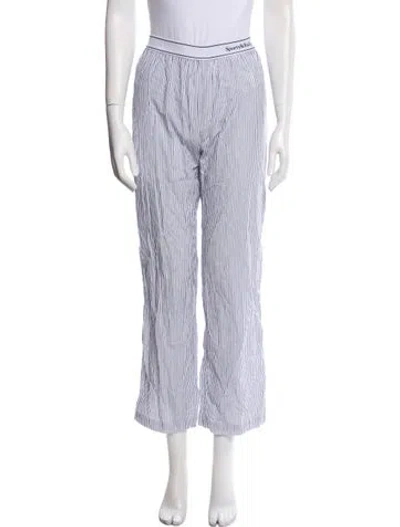 Pre-owned Sporty And Rich Striped Pajamas In White