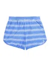 Sporty And Rich Elastic Waist Shorts In Blue
