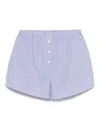Sporty And Rich Striped Shorts In Blue