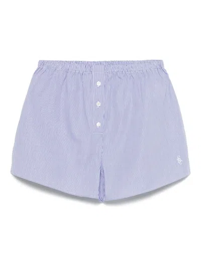 SPORTY AND RICH STRIPED SHORTS