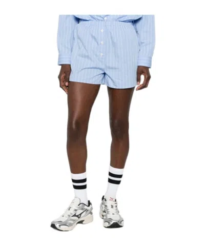 Sporty And Rich Striped Shorts In Blue