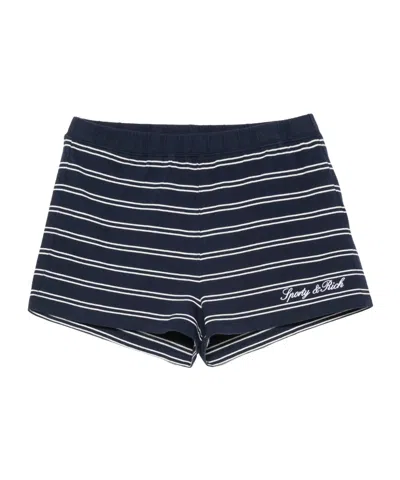 Sporty And Rich Striped Shorts In Blue