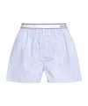 Sporty And Rich Sporty & Rich Serif Logo Boxer In Light Blue