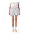 Sporty And Rich Sporty & Rich Src Poplin Striped Shorts In White
