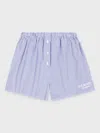 Sporty And Rich Striped Shorts In White