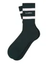 Sporty And Rich Striped Socks In Green