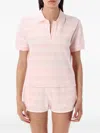 Sporty And Rich Sporty & Rich Src Terry Polo Shirt In Pink