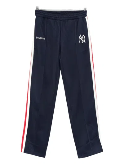 Sporty And Rich Striped Track Pants In Blue