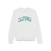 Sporty And Rich Womens Heather Gray Sports California Cotton-jersey Sweatshirt