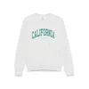 Sporty And Rich Womens Heather Gray Sports California Cotton-jersey Sweatshirt