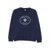 Sporty And Rich Eden-roc Crest Sweatshirt In Blue