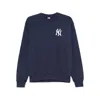 Sporty And Rich Yankees Crew Neck Sweatshirt In Blue