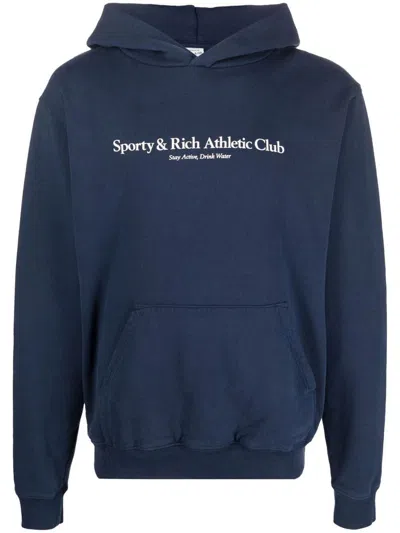 Sporty And Rich Sporty & Rich Sweatshirt In Navy