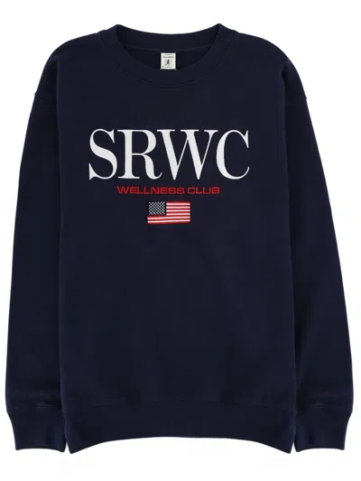 Sporty And Rich Sporty&rich Sweatshirt With Embroidery In Blue