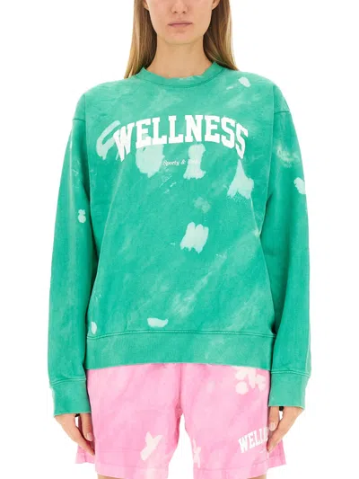 SPORTY AND RICH SPORTY & RICH SWEATSHIRT WITH LOGO