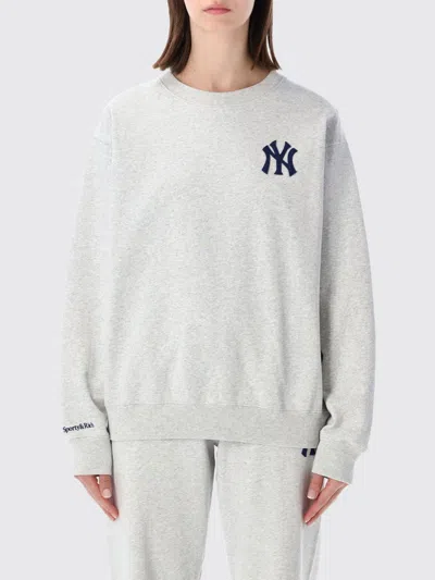 Sporty And Rich Sporty Mini Crop Top In Gray