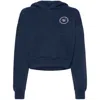 Sporty And Rich Srhwc Cropped Hoodie In Blue