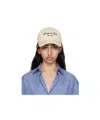 Sporty And Rich Womens Cream Riding Syracuse Embroidered-logo Cotton-twill Cap In Cream