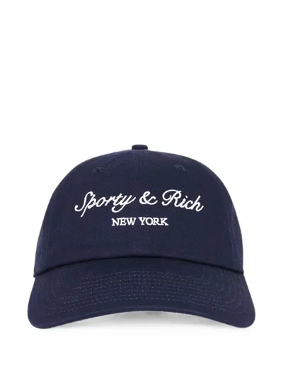 Sporty And Rich Syracuse Ny Baseball Cap In Blue