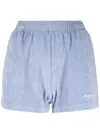 Sporty And Rich Syracuse Terry-cloth Shorts In 蓝色