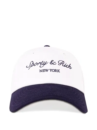 Sporty And Rich Syracuse Two-tone Baseball Cap In White