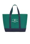 Sporty And Rich Syracuse Two Tone Tote Bag In Green