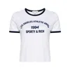 Sporty And Rich White Cotton T-shirt In White