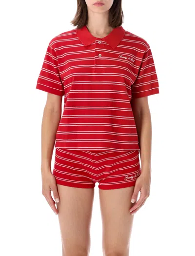 Sporty And Rich Sporty & Rich T Shirts And Polos In Red