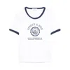 Sporty And Rich California Emblem Ringer T-shirt In Multicolor