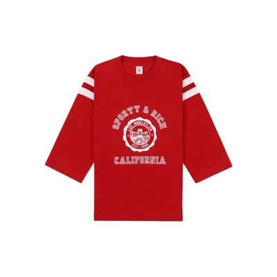 SPORTY AND RICH T SHIRTS RED, WHITE