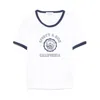 Sporty And Rich California Emblem Ringer T-shirt In White